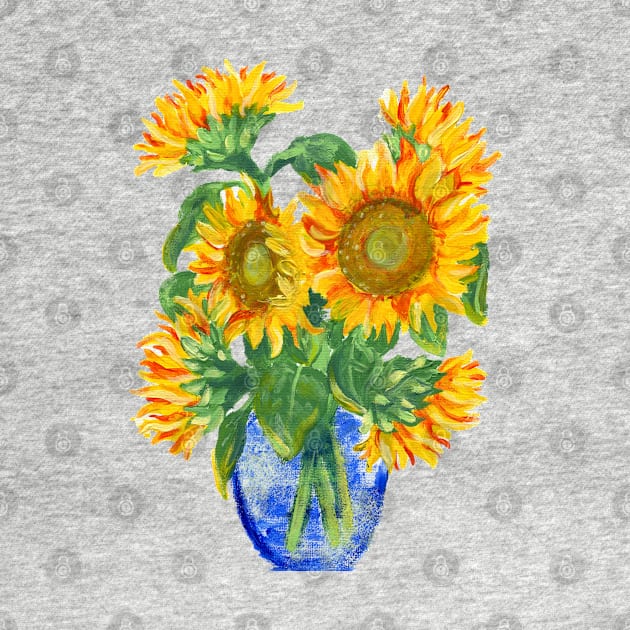 Painted Sunflowers by Artistic-Nomad